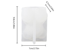 Molde silicona osito con corazones 